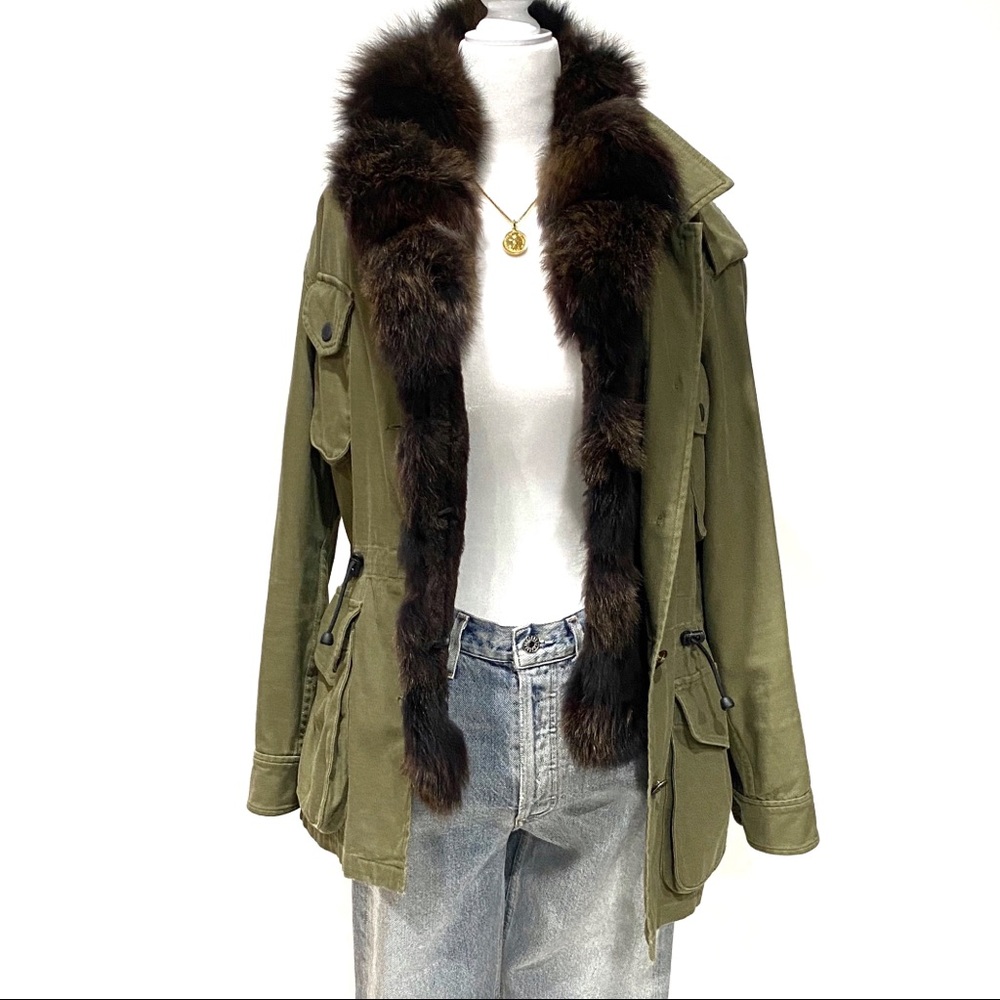 BELLE FARE Layering Dyed Brown Fox Fur Vest Size S $875 - Picture 1 of 8